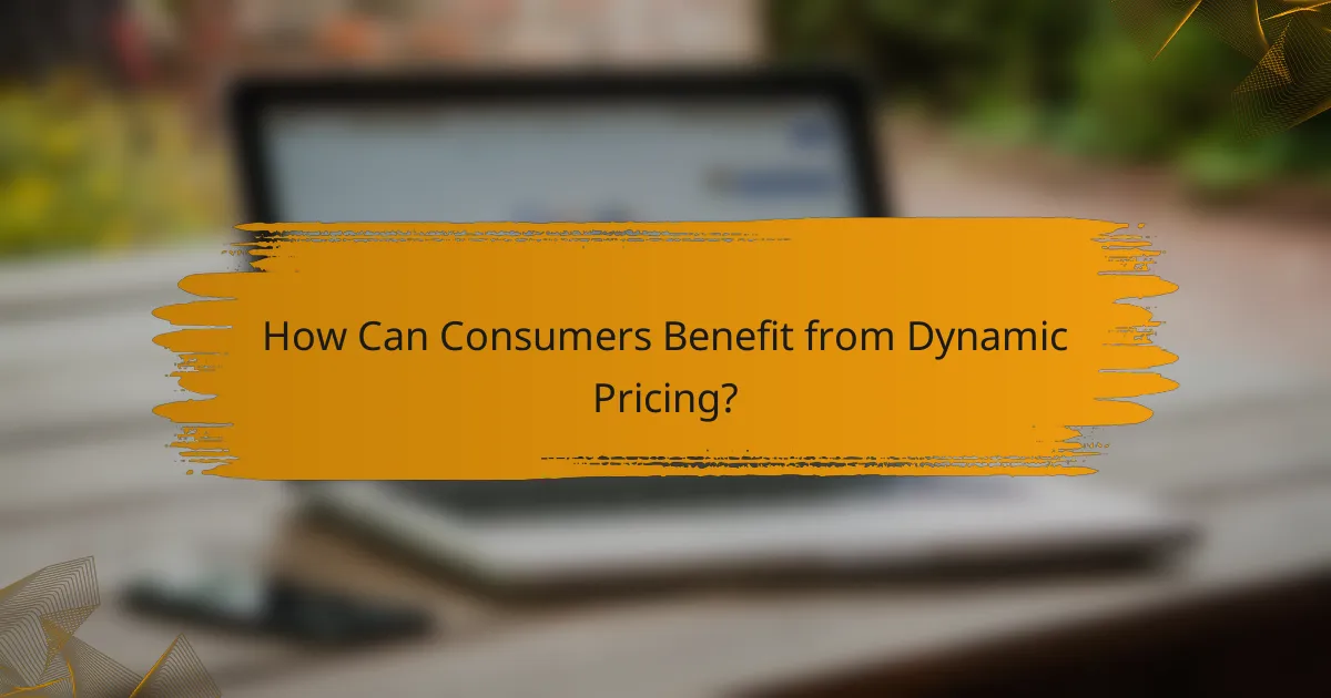 How Can Consumers Benefit from Dynamic Pricing?