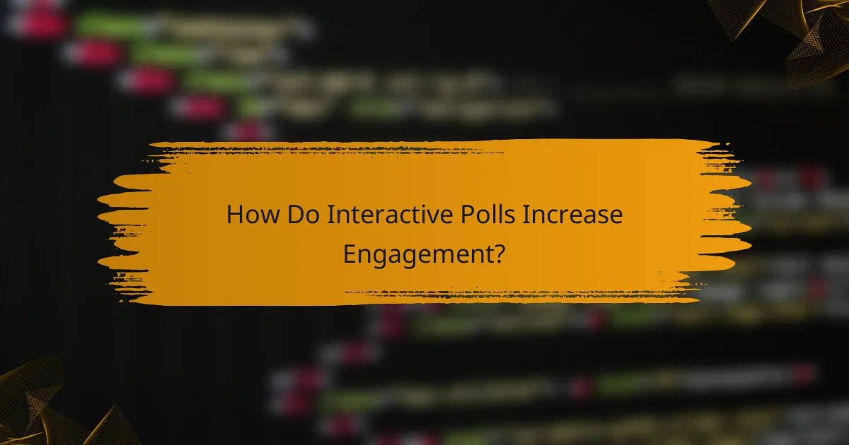 How Do Interactive Polls Increase Engagement?