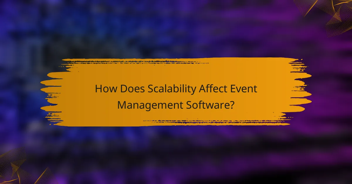 How Does Scalability Affect Event Management Software?