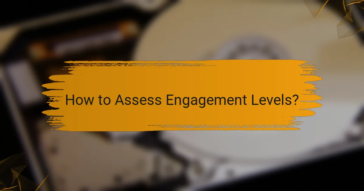 How to Assess Engagement Levels?