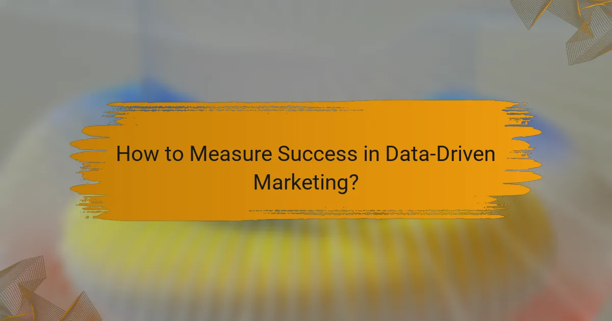 How to Measure Success in Data-Driven Marketing?