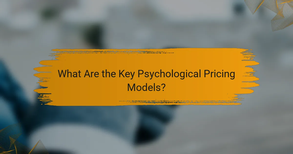 What Are the Key Psychological Pricing Models?